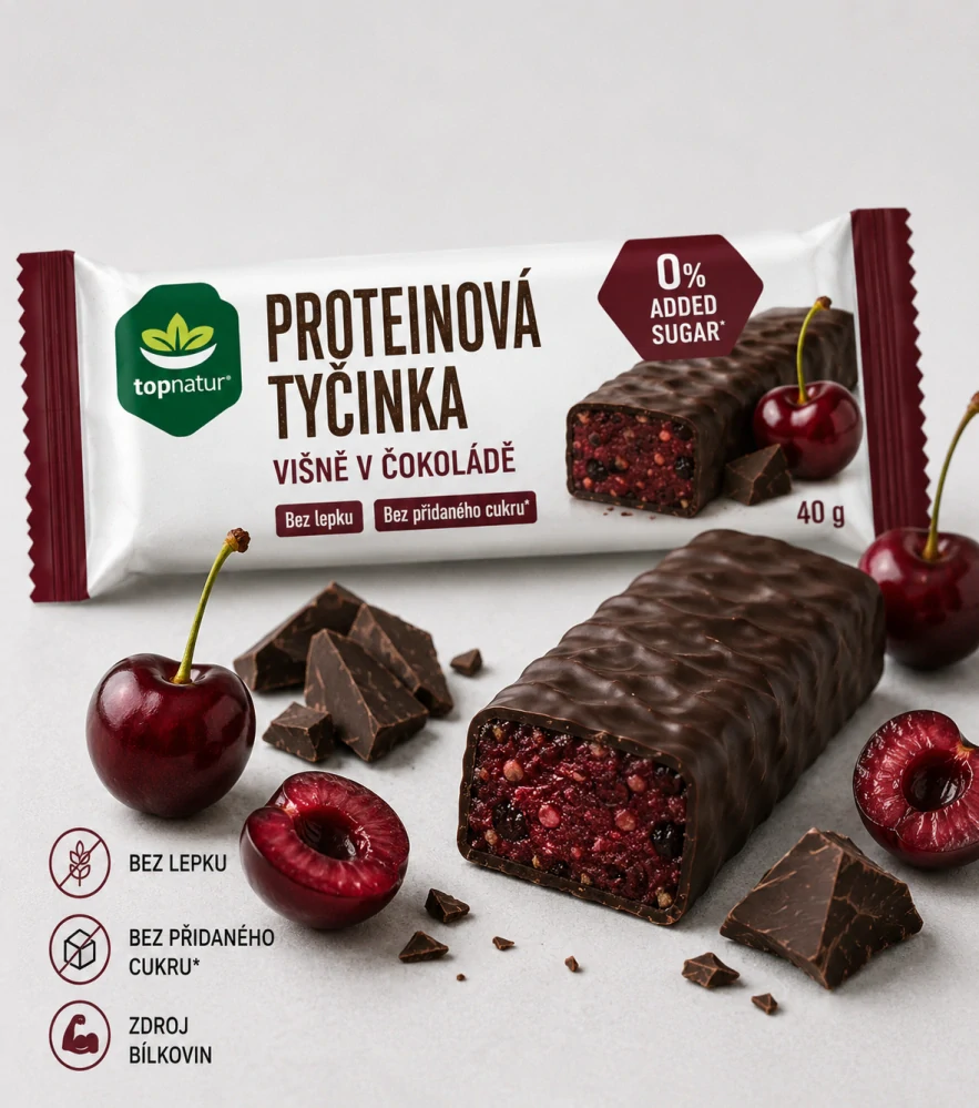 PROTEINOVÁ TYČINKA VIŠNĚ V ČOKOLÁDĚ