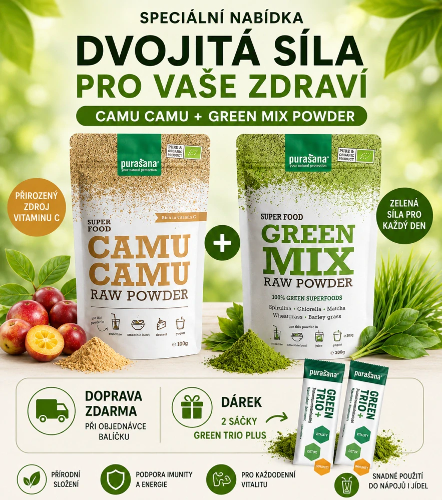Camu Camu + Green Mix Powder – balíček superpotravin