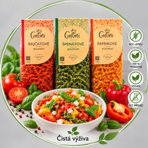 GUTTINI BEZLEPKOVÉ ZELENINOVÉ TĚSTOVINY